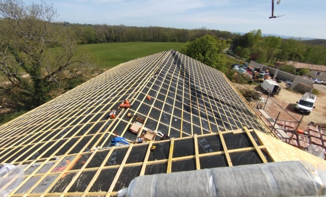 Rénovation de toiture de tuiles en terre cuite, Montauban, LAFLEUR Teddy